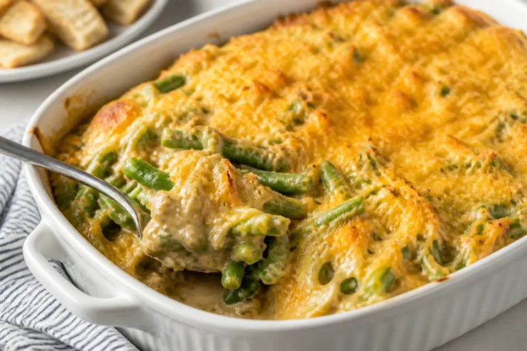 Cheesy Green Bean Casserole – A Comforting Classic With Extra Melt