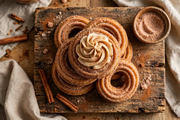Crumbl churro cookies with cinnamon sugar and frosting