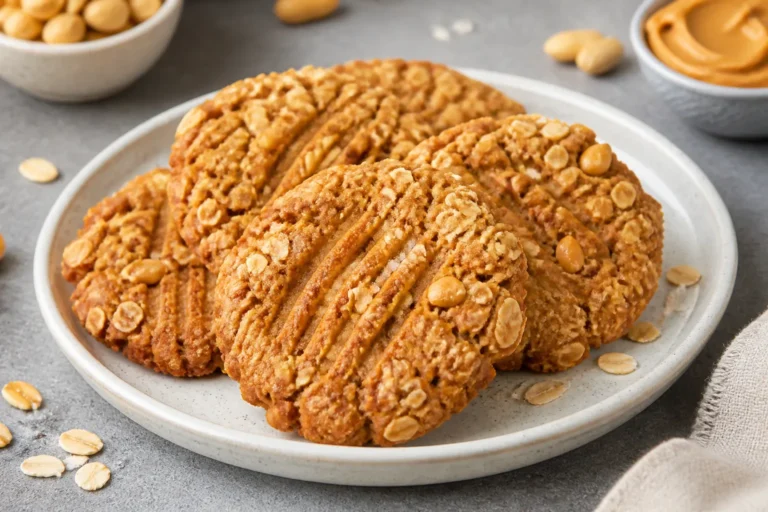 Cookies With Oats & Peanut Butte – Chewy, Nutty, and Comforting