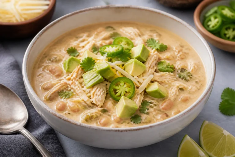 White Chicken Chili Recipe – Cozy, Creamy, and Ready Any Night