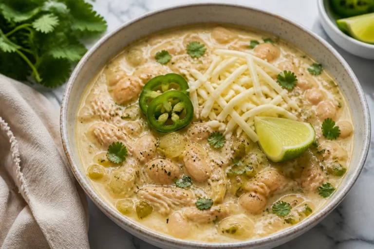 Easy White Chicken Chili – Cozy, Creamy, and Ready in No Time