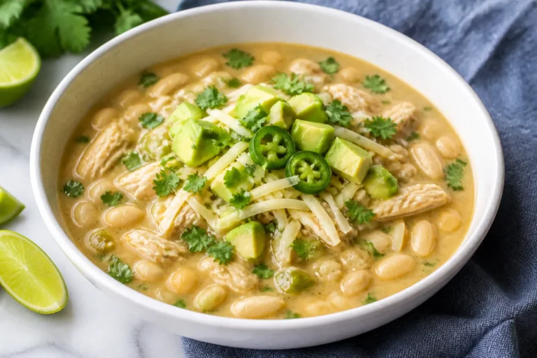 Slow Cooker White Chicken Chili – Cozy, Flavorful, and Effortless