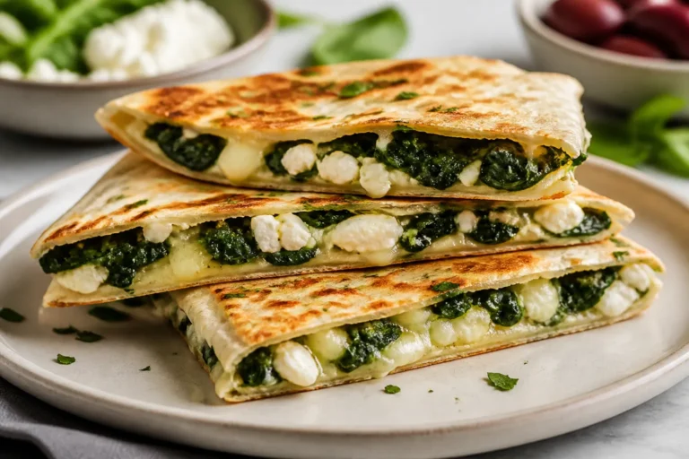 Mediterranean Quesadilla Recipes With Spinach Feta and Mozzarella – Simple, Flavorful, and Satisfying