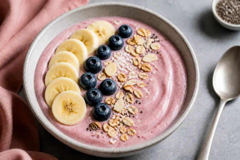 5-Minute Smoothie Bowl for One (with Greek Yogurt) – Quick, Creamy, and Satisfying