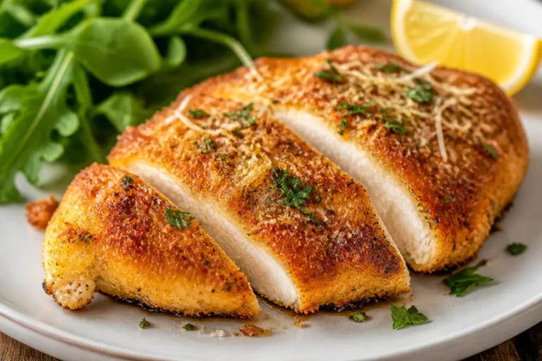 Juicy Parmesan Crusted Chicken Breast – Crispy, Tender, and Flavor-Packed
