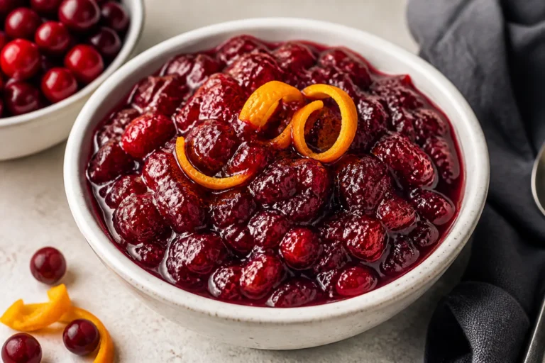 Thanksgiving Cranberry Sauce – Bright, Tangy, and Simple